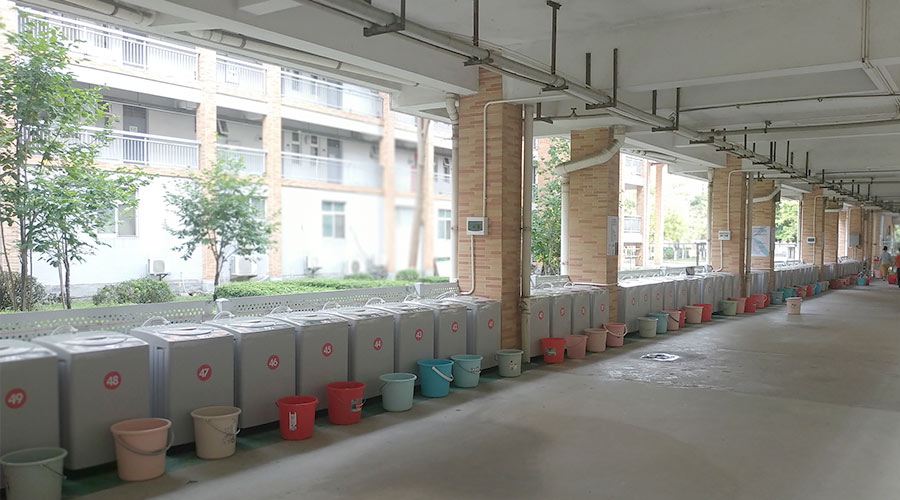 好評度高！江門一中學(xué)校又雙叒續(xù)單金環(huán)電器共享洗衣機