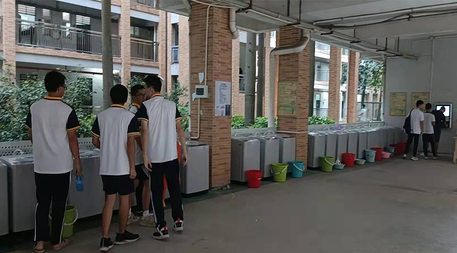 好評續(xù)單！江門一中學(xué)校持續(xù)追加共享洗衣機！