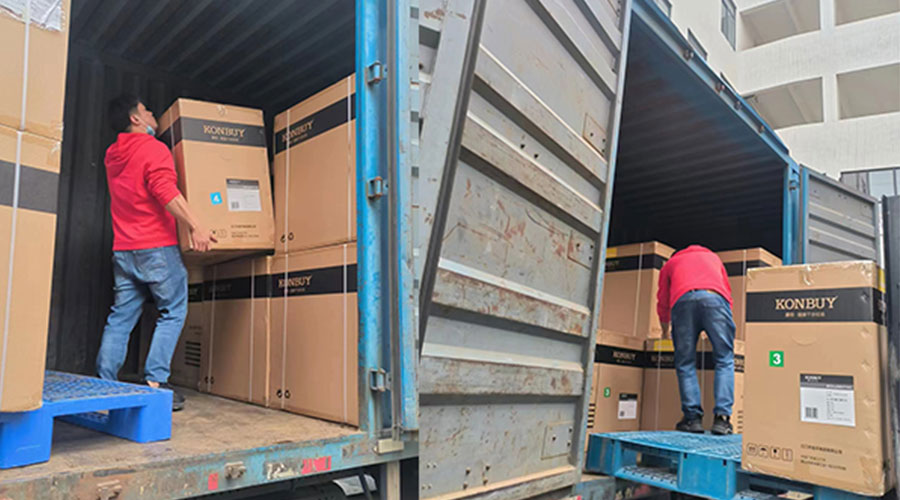 整裝待發(fā)！客戶50臺衣物烘干機(jī)裝柜完畢