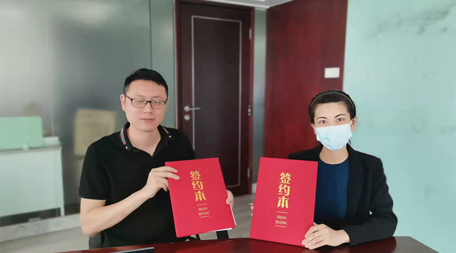 祝賀！金環(huán)電器與寧波某品牌電商客戶再次合作，簽約成功！